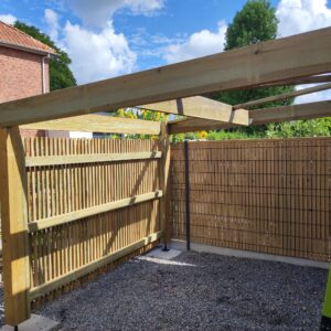 Habillage d'un abri buche