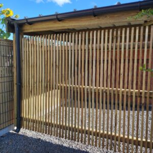 Habillage d'un abri buche