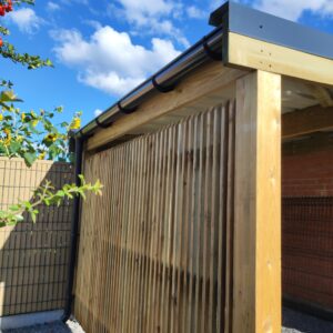 Habillage d'un abri buche